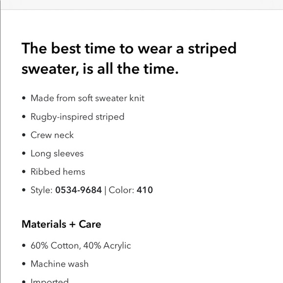 NWT AE STRIPED KNIT SWEATER - Picture 5 of 5